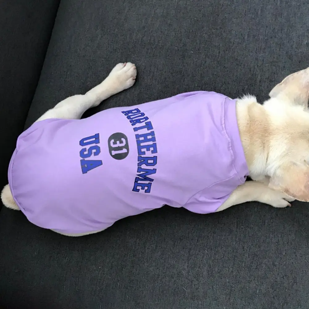 

Non-sticky Hair Casual Wear Pet T-shirt Small Dogs Shirt Clothing for Small Dogs