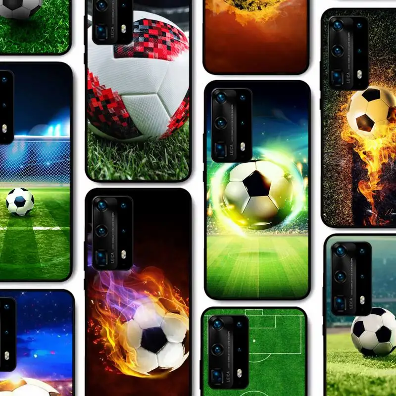 

Football soccer ball Phone Case for Huawei P30 40 20 10 8 9 lite pro plus Psmart2019
