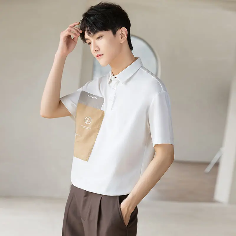 

2022 new casual lapel T-shirt men