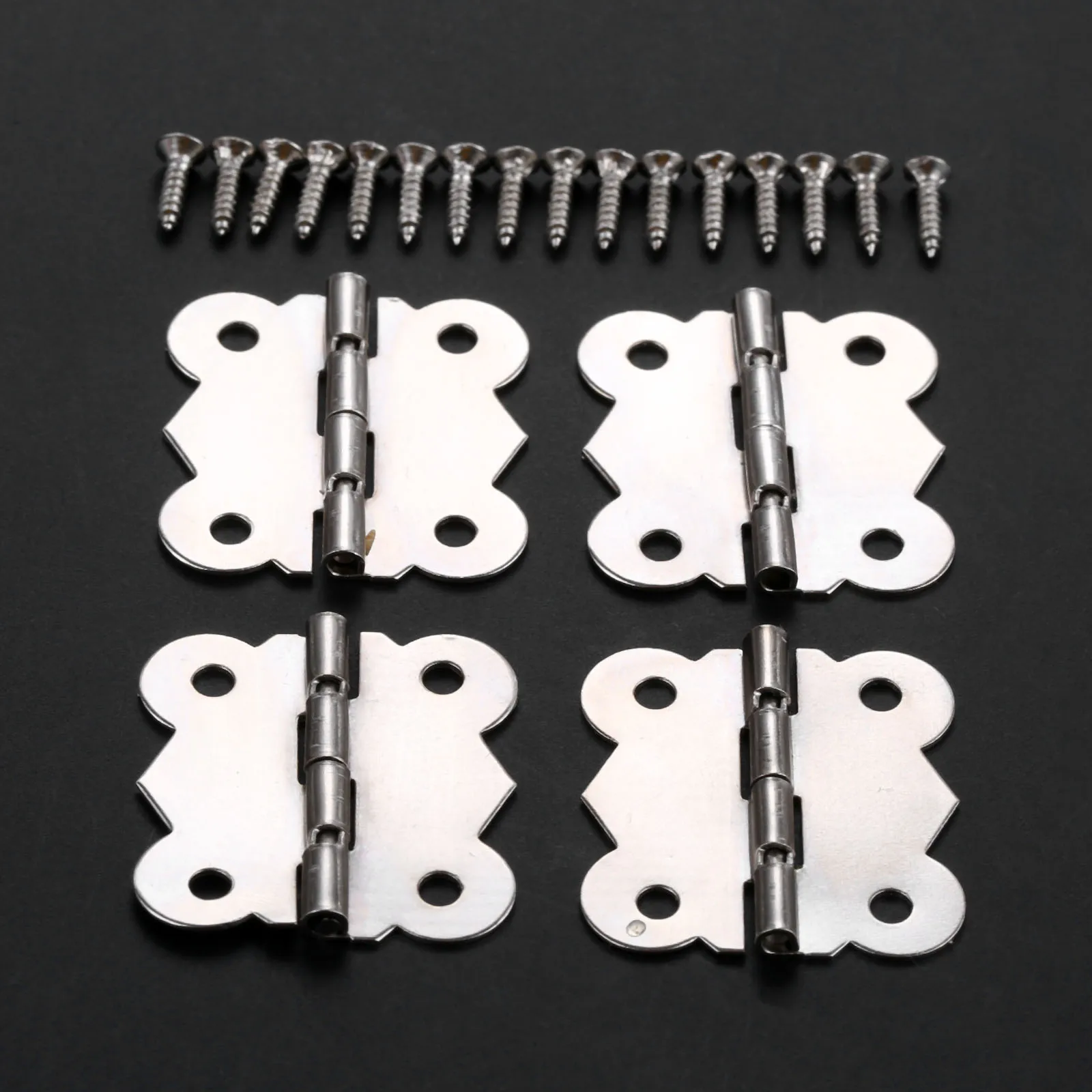 

Петли-бабочки серебристые 4/10 шт. для мебели