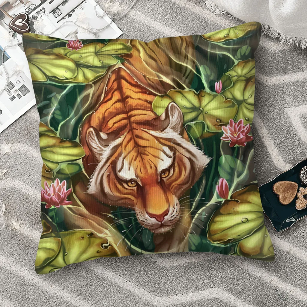 

Декоративная подушка в виде головы тигра для дома, дивана, стула