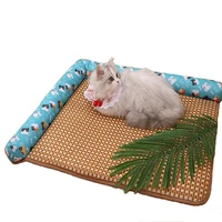 best selling pet summer mat mat rattan mat mat bottom non slip cat and dog general cool mat