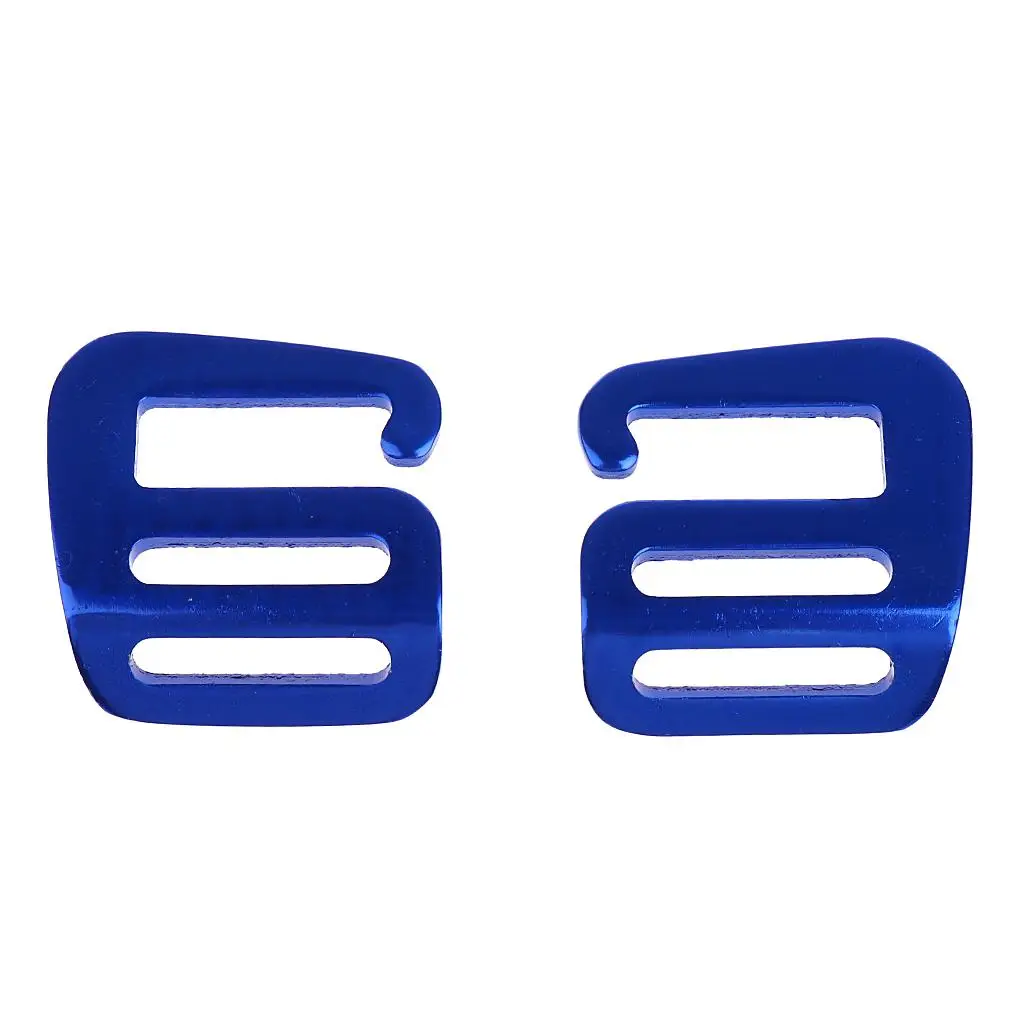 

1 Pair Hook Webbing Buckle Clip Backpack Bag 40x38x2.5mm