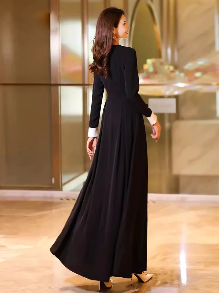 Рисунок 2 - Новый Женщины Черный Длинное платье