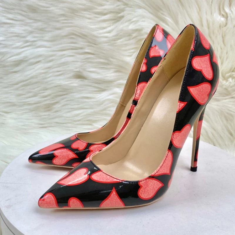 

Loving hear fashion pattern 8cm 10cm 12cm super high heels stiletto pointed toe party dating stiletto women pumps QP180 ROVICIYA