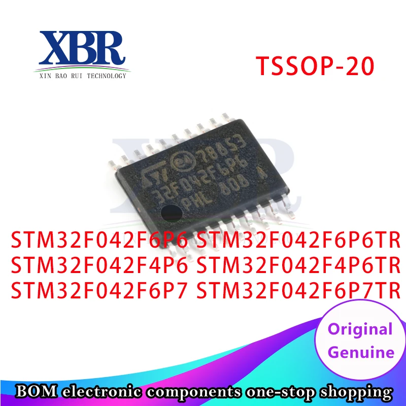 

5 Pieces STM32F042F4P6 STM32F042F4P6TR STM32F042F6P6 STM32F042F6P6TR STM32F042F6P7 STM32F042F6P7TR TSSOP-20 New Original 100%