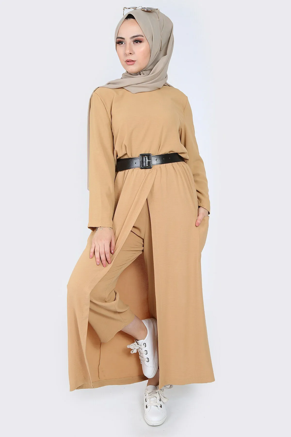 Женский четырехъядерный костюм хиджаб комбин Нижняя верхняя мусульманская одежда хиджаб мусульманские ustleri Женский костюм платье abayas