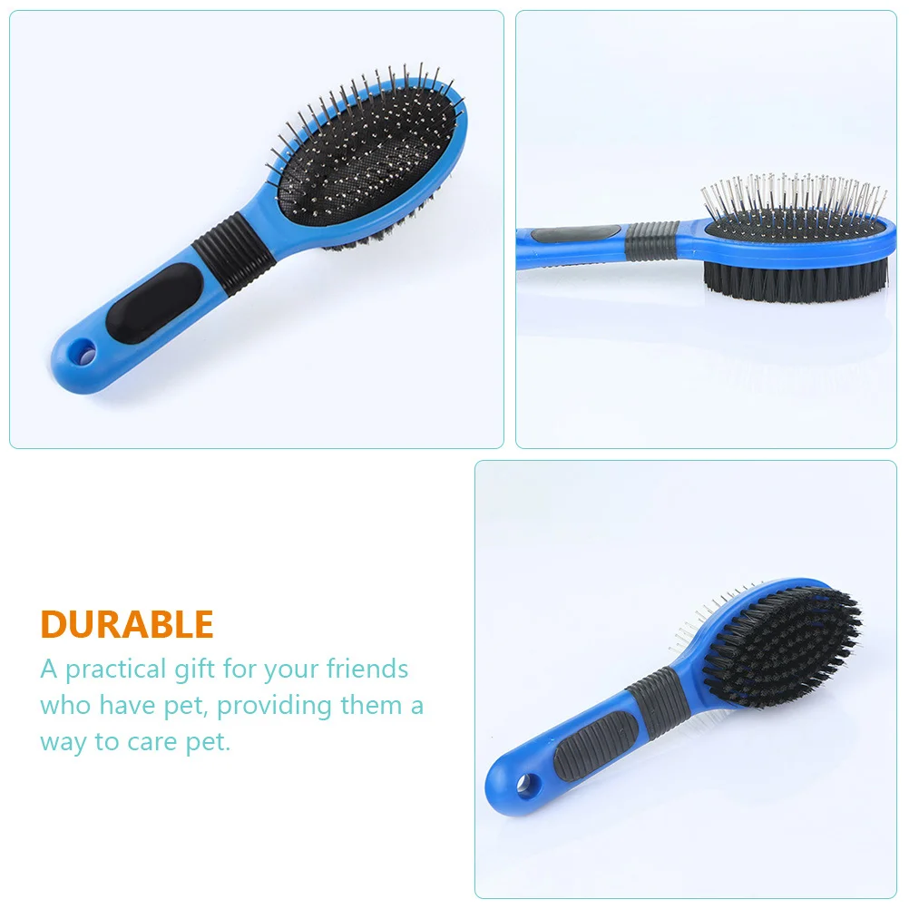 

Brush Dog Pet Comb Grooming Hair Cat Sided Cleaning Brus Undercoat Puppy Double Deshedding Shedding Bath Shampoo Metal