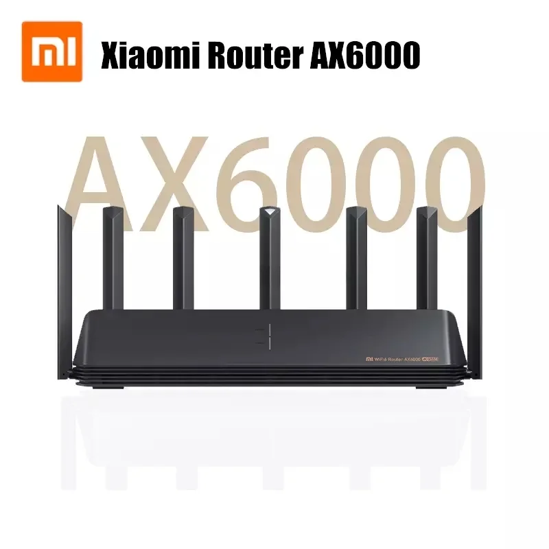 Xiaomi Router AloT Wifi6 AX6000 160MHZ 4K QAM 512MB Gigabit Vpn Office Home UseMesh Repeater External Signal Routers Networking