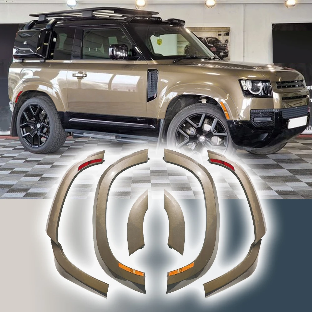Gondwna каменные колеса брызговики отделка широкие с фарами подходит для Defender 90 2D