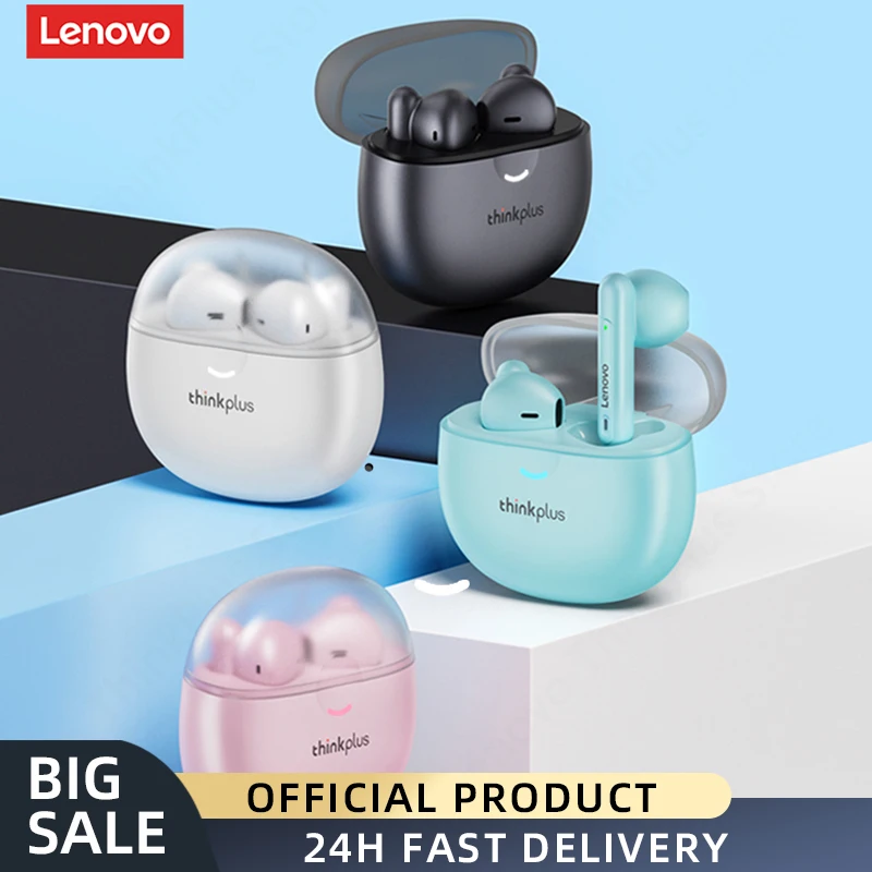 

Lenovo LP1 Pro TWS Bluetooth 5.1 Headphones Touch HIFI Stereo Bass Wireless Earbuds Type-C Fast Charge Headphones with Mic