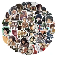 103060pcs attack on titan anime stickers for laptop teblet phone luggage pvc graffiti character portrait sticker decals packs