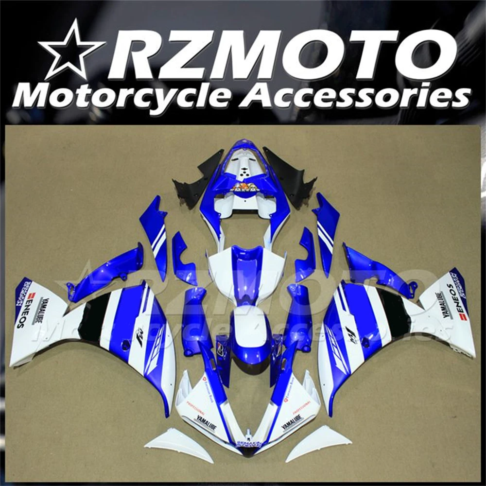 

4Gifts New ABS Motorcycle Whole Fairings Kits Fit For YAMAHA YZF- R1 2009 2010 2011 09 10 11 Bodywork Set Custom Blue White