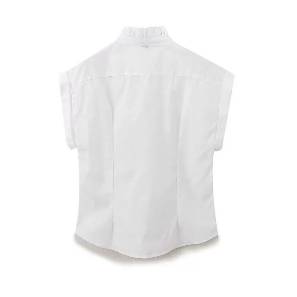 Женская универсальная рубашка Zarb однотонная блузка без рукавов в повседневном