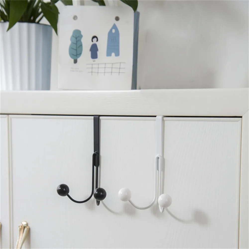 

Multifunctional Creative For Kitchen Bathroom No Punching Door Back Home Door Towel Shelf Hook Coats Rack Key Holder