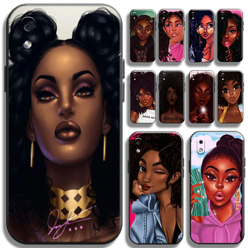 

Fashion Pretty Girl Woman Phone Case For Samsung Galaxy A10 A10S Cases Cover Shockproof Liquid Silicon Soft Funda TPU Black