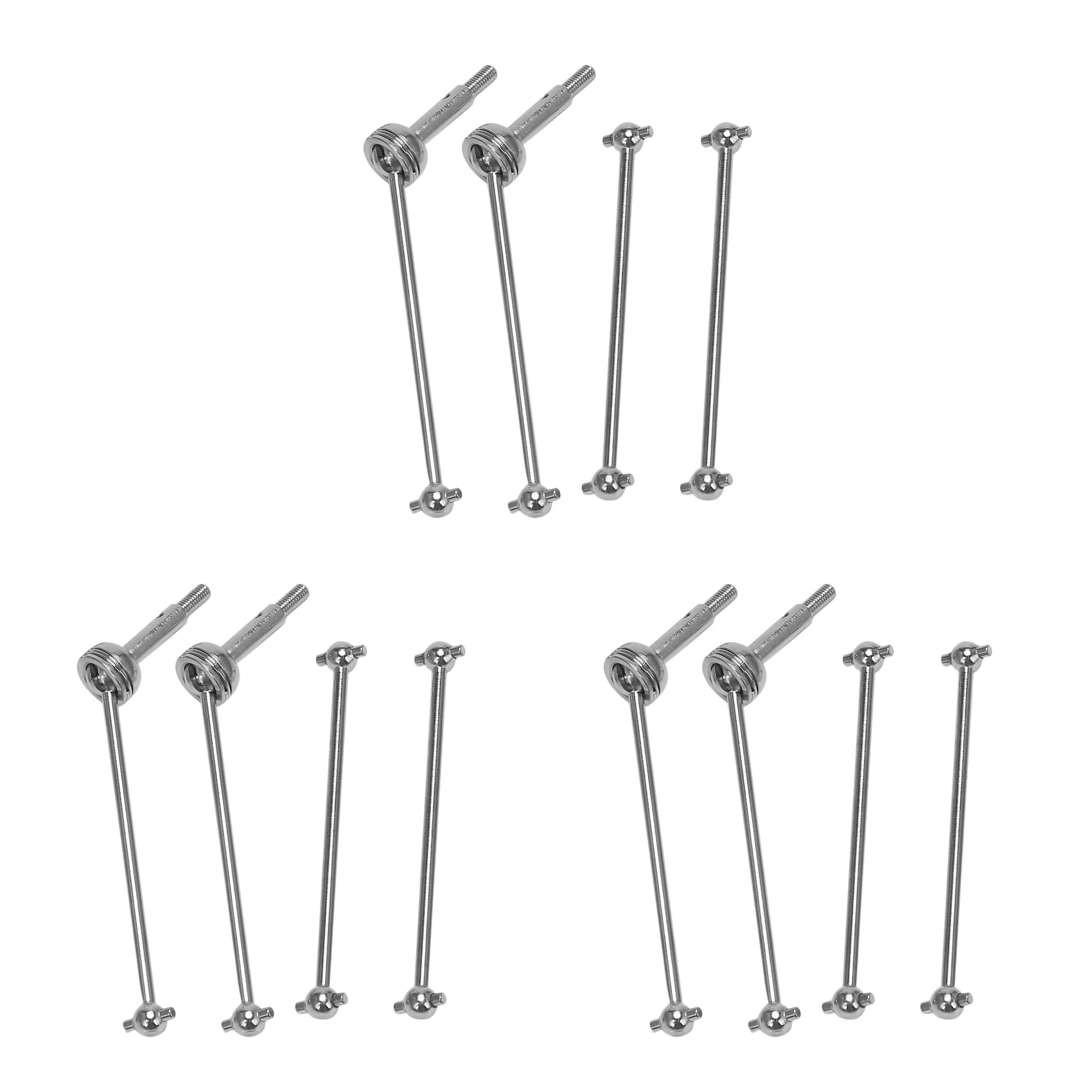 

12Pcs Front CVD Universal Drive Shaft & Rear Dog Bone for Wltoys 144001 1/14 RC Drift Racing Car Parts Accessories
