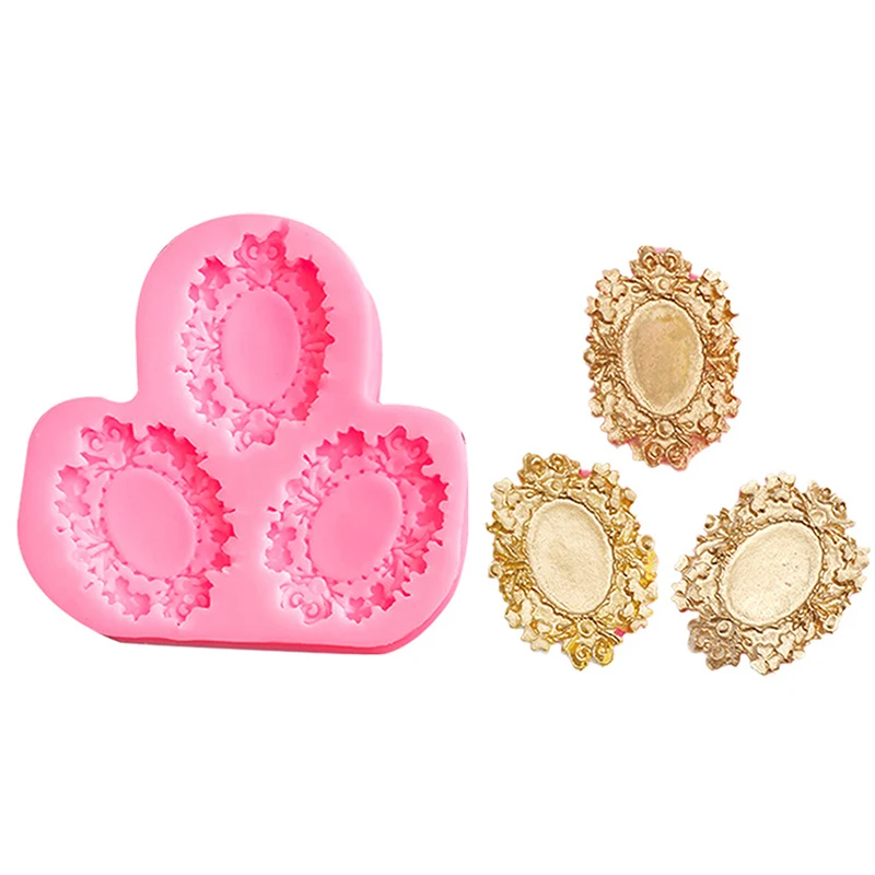 

1pc Retro Photo Frame Mold Silicone Is Suitable For Cake Decoration Accessories for Chocolate Resin Mold Epoxy Polymer Clay