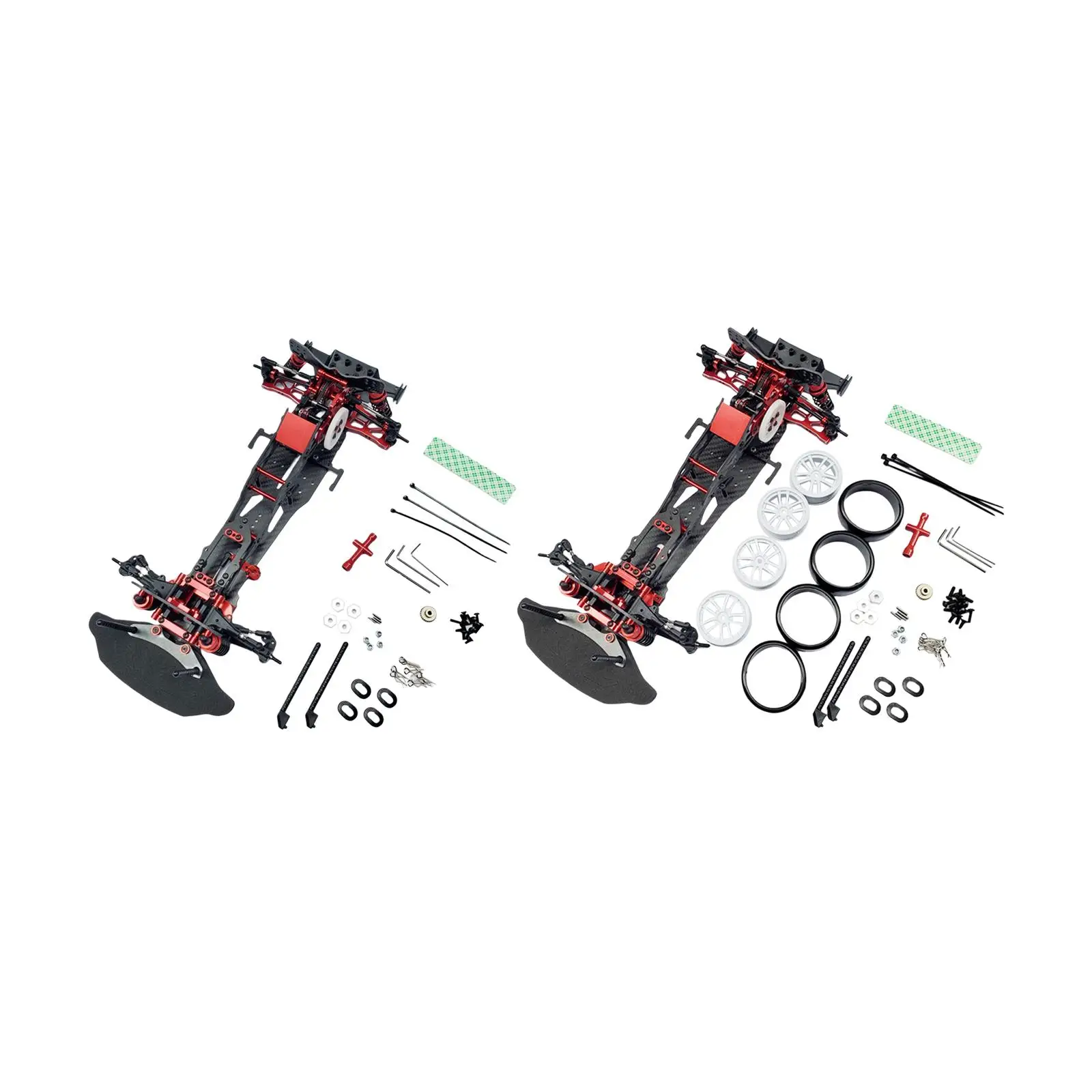 

1:10 радиоуправляемая рама автомобиля, регулируемые Тяговые стержни 410 мм, Длина рамы, прочные подарки для детей и взрослых, задний ремень с 171T, легко собирается