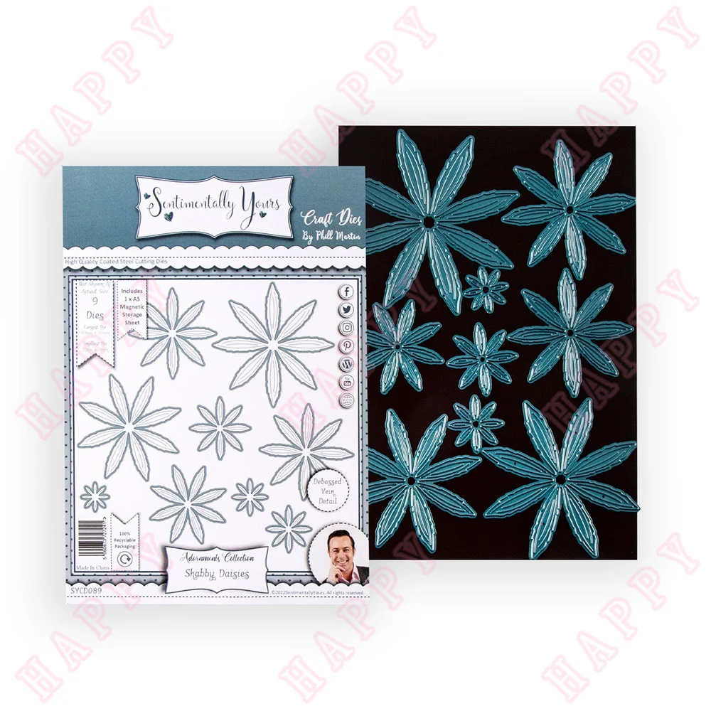 

Limited Product Shabby Blossoms Metal Cutting Dies Scrapbook Diary Decoration Embossing Paper Template Diy Greet Card Handmade