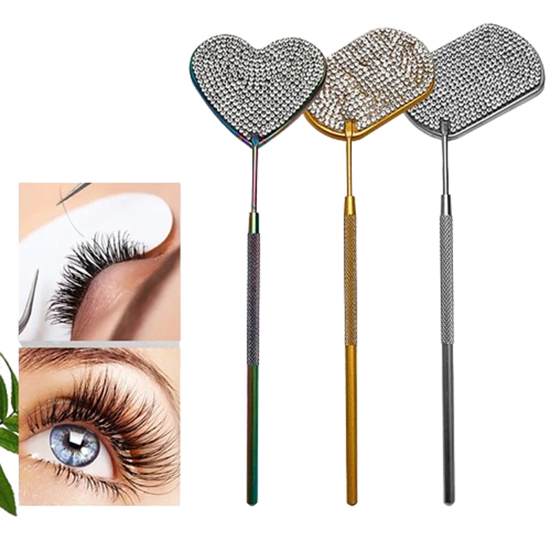 1 шт. зеркало для осмотра ресниц из нержавеющей стали