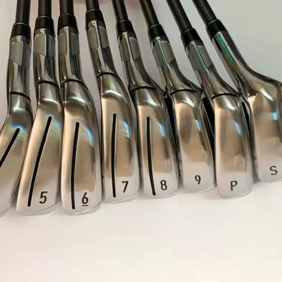 

Golf irons set sim max golf clubs 4-9 P.S R/S Flex with helmet