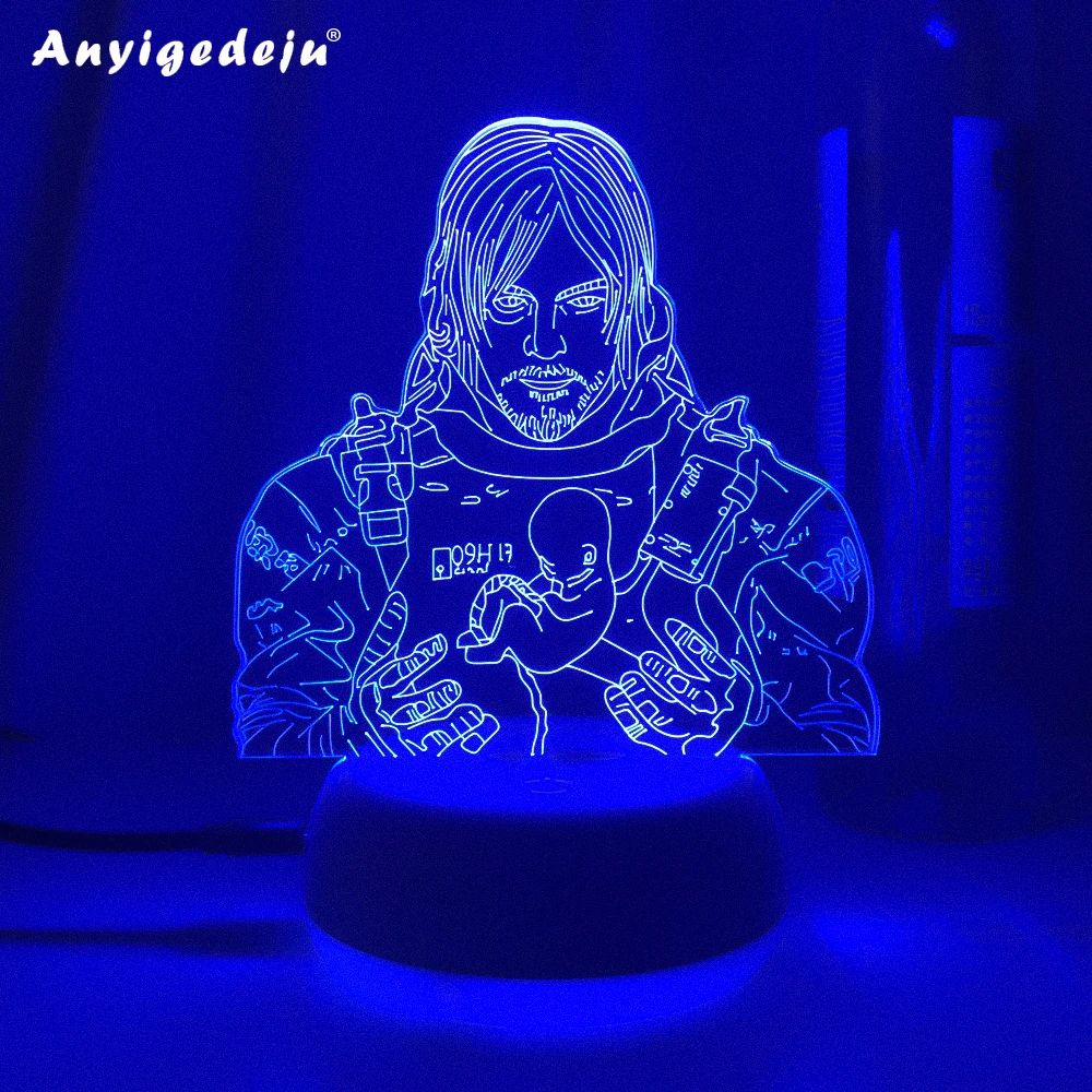 

Hot Game Death Stranding Sam Porter Bridges 3D Led Neon Nightlight Birthday Gift For Gamer Boyfriend Kid Bedroom Decor Lava Lamp