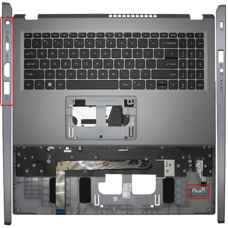 Для Acer Aspire A515-58M N23C3 A315-510P-24P N23Q11: серый верхний корпус (палмрест) с клавиатурой для замены (art.: 3920dbdd2b2f6) - 3920dbdd2b2f6