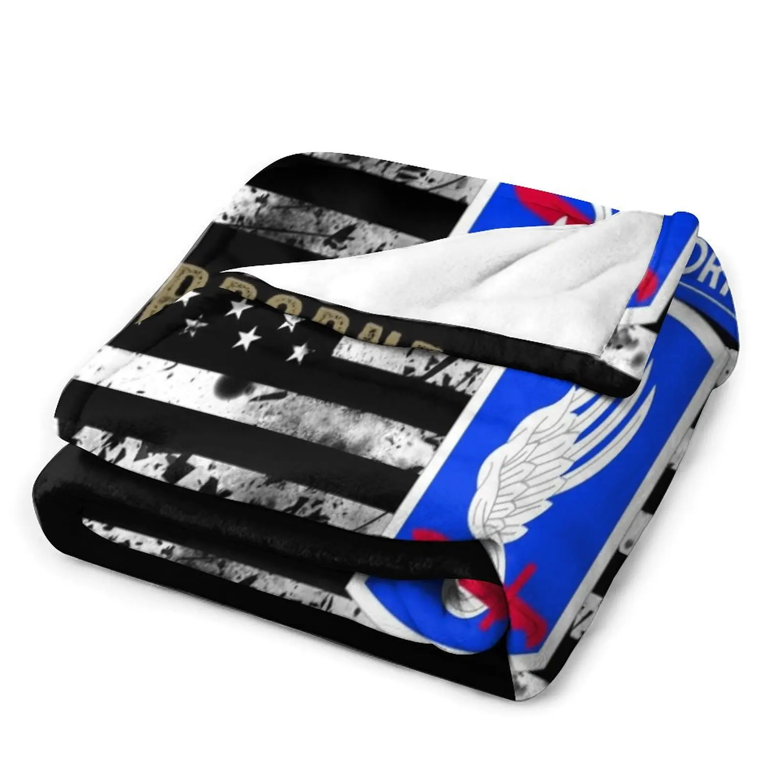 173-я бригада отбрасывающаяся воздухом (распущенный флаг) плед на диван теплые