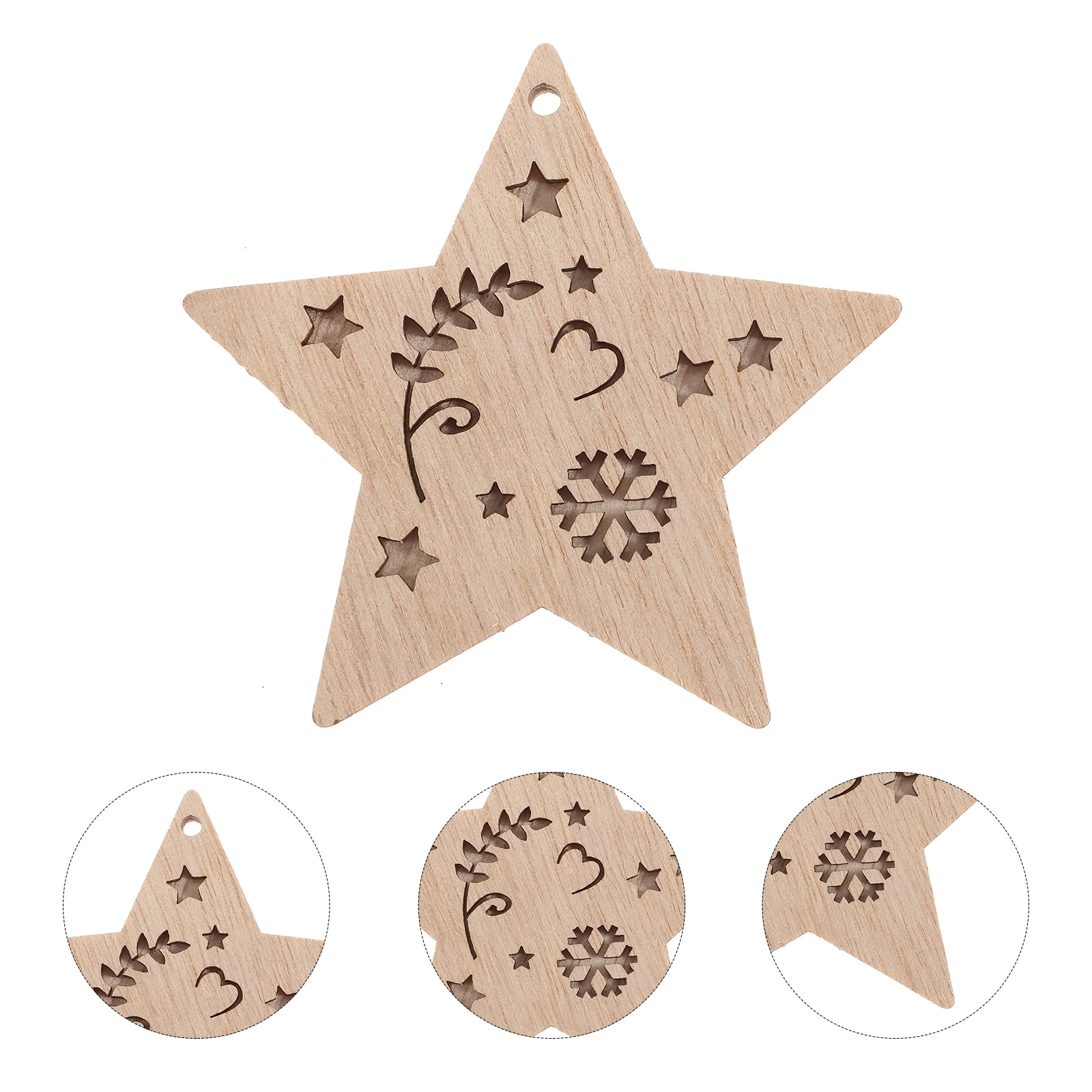 

Christmas Wooden Ornaments Tree Hanging Tags Wood Mini Gift Crafts Slices Cutouts Decoration Pendants Unfinisheddiy Pendant