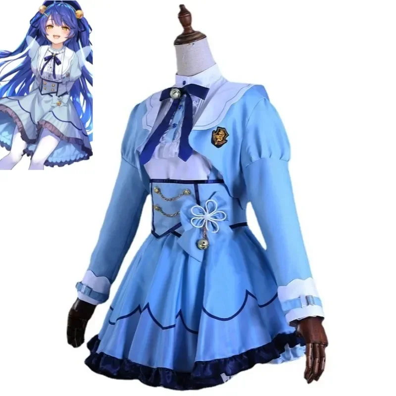 YouTuber VTuber NIJISANJI vпечень Amamiya Kokoro косплей костюм парик шляпа аниме Сексуальное