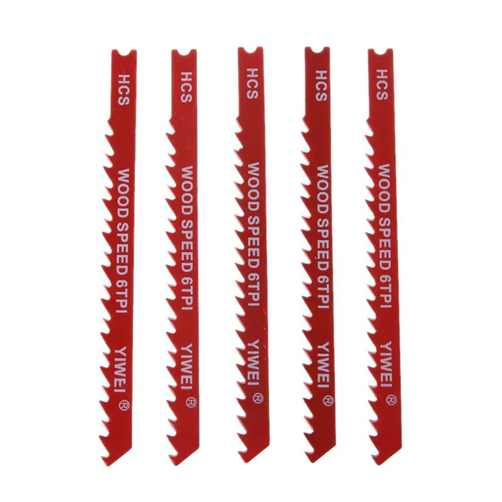 

Reciprocating Saw Blades Tools 5pcs 6 TPI 76mm 8 TPI BIM For Plastic HCS Jigsaw Blade Cutter PVC Red Saw Blade