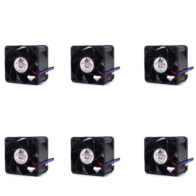 

6PCS FFB0412SHN 4028 4Cm 12V 0.60A Micro-Violent Air Flow Fan 40X40X28MM Cooler Fan For ANTMINER AWP8 PSU Cooling Fan