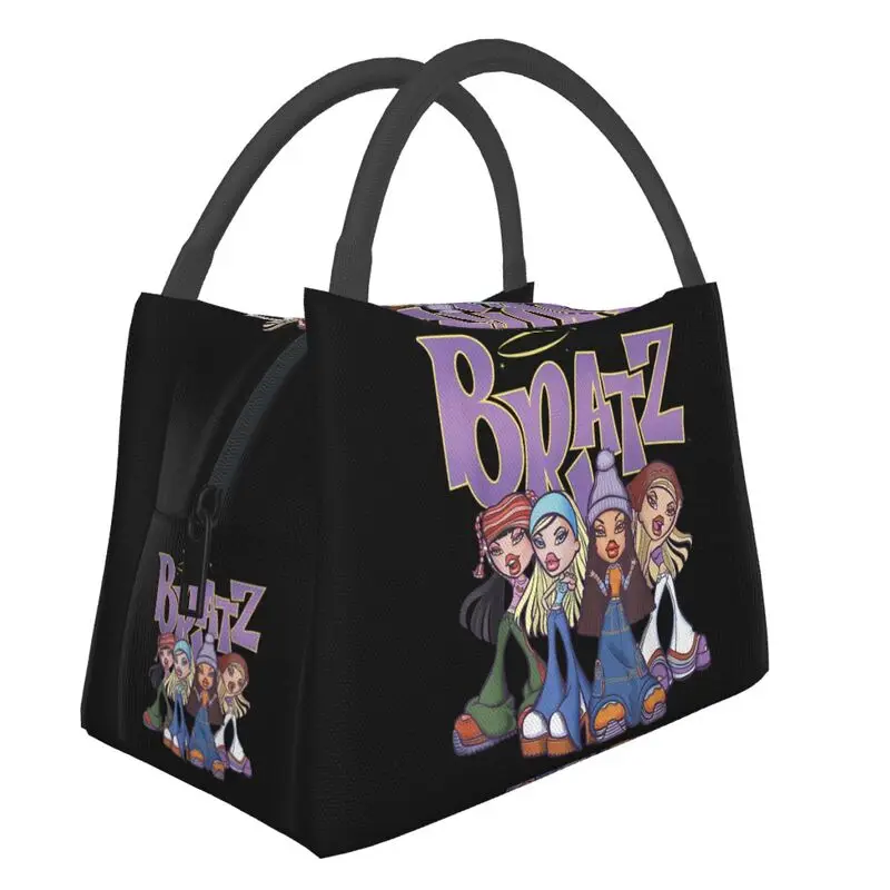 

Bratz Doll Insulated Lunch Bag for Women Portable Cartoon Tv Movie Cooler Thermal Lunch Box Beach Camping Travel