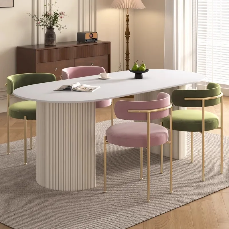 Дизайн Nordic Light, роскошный кофейный обеденный стол, современный ...