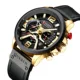 Luxury Business Quartz Movement Watch for Men Chronograph Auto Date Leather Strap Versatile Casual Upscale Men's Gifts New 8329 Other Image
