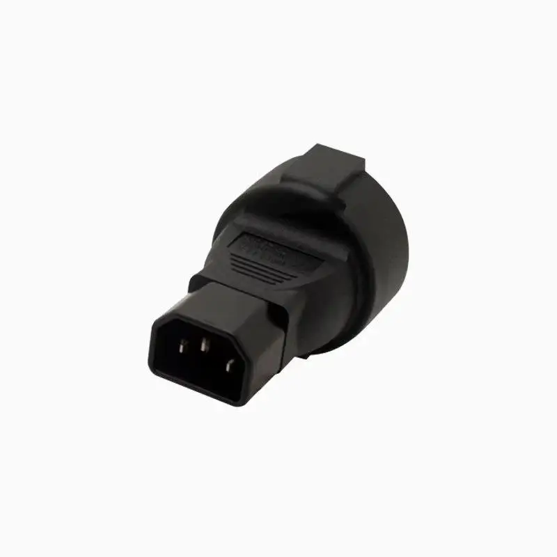 Фото Переходник IEC320 C20 на EU, для ИБП и PDU, немецкий разъем IEC320 (гнездо) для C20, IEC 320 C20 C20 на 3-контактный европейский (ЕС) разъем №5