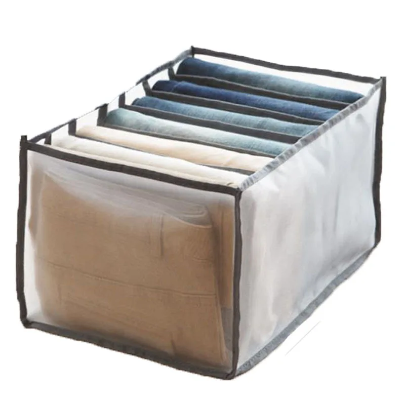 

3 Colors Pants T-Shirt Organizer for Clothes Storage Washable Closet Organizer Drawers Foldable Storage Boxs for Trousers Jeans