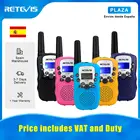 RETEVIS RT388 мини рация для детей 2 шт. подарок на день рождения игрушки для мальчиков и девочек 100-800 м фонарик портативное радио
