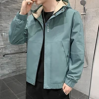 2022 spring new jacket men loose korean version trend casual jacket top men all match boutique clothing simple style