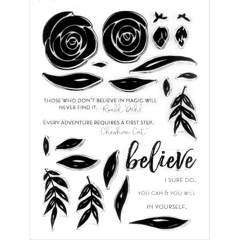 

Flowers Letter Metal Cutting Dies Match Clear Stamp For Scrapbooking And Cards Album Photo Making Stencil Decorative 2022 New
