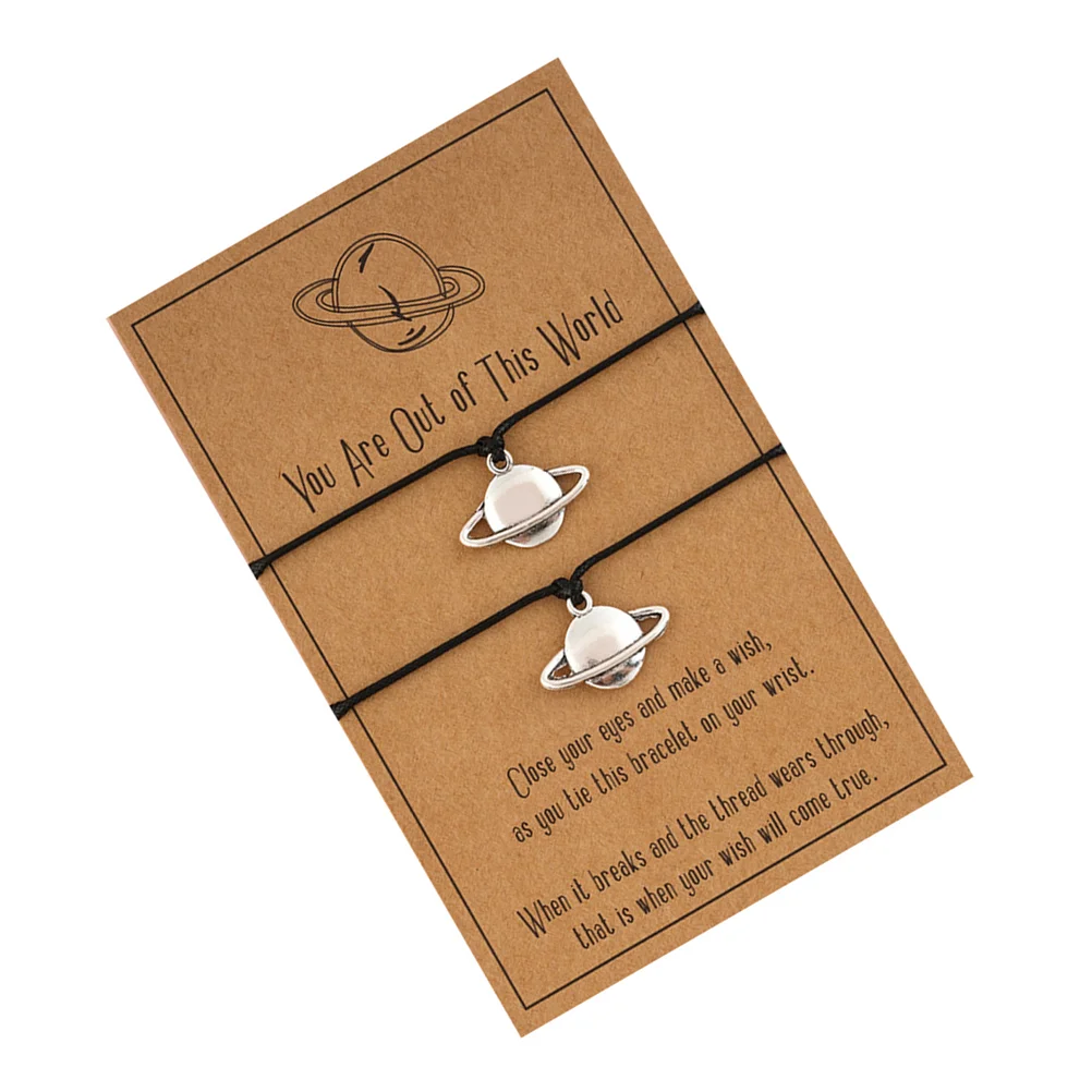 

Bracelet Bracelets Couple Woven Wrist Bohemia Beach Rope Black Heart Chain Solar Delicate System Adjustable Hand Lover Stylish