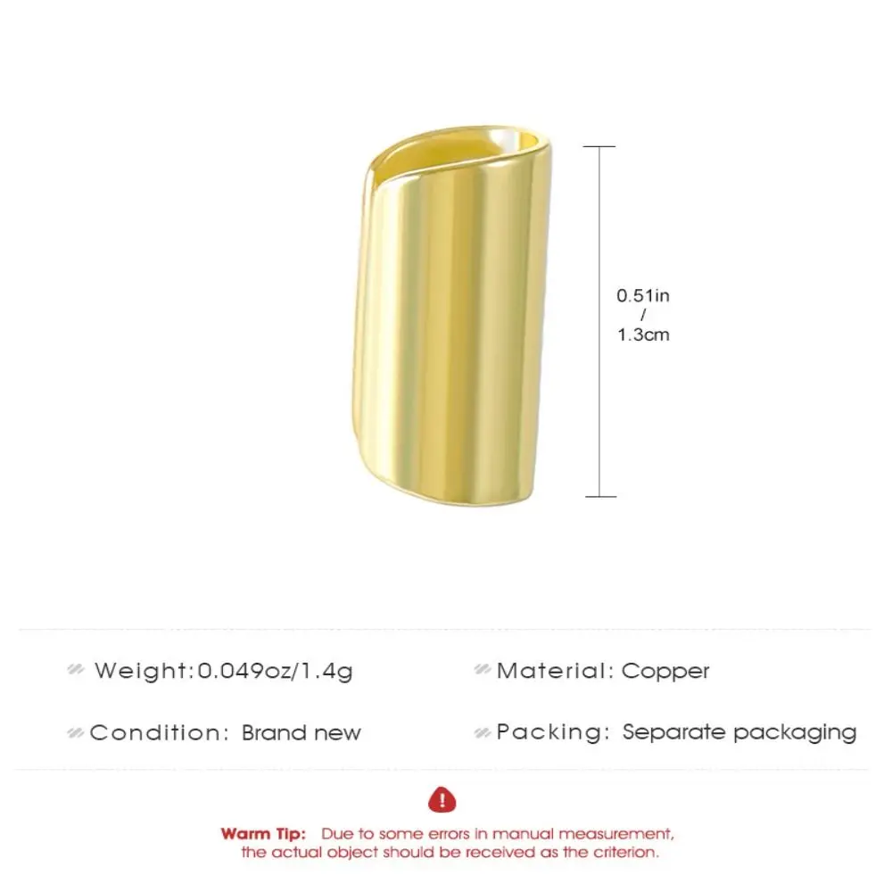 Длинные серьги-клипсы без пирсинга медные однотонные для ушей спираль козелок