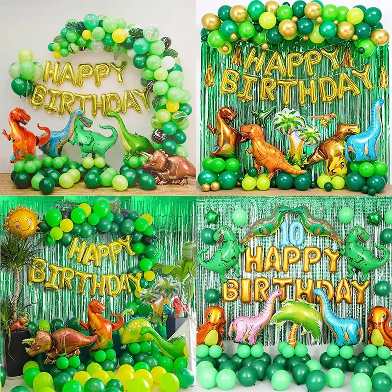 

Birthday Balloons Arch Garland Kit Dinosaur Birthday Party Decoration dino Themed Party Favor Boy Birthday Gift Deco