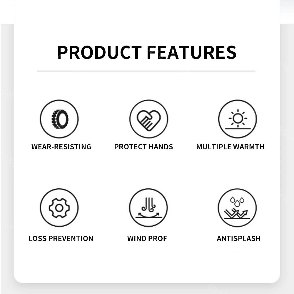 Лыжные перчатки зимние теплые для верховой езды ветрозащитные