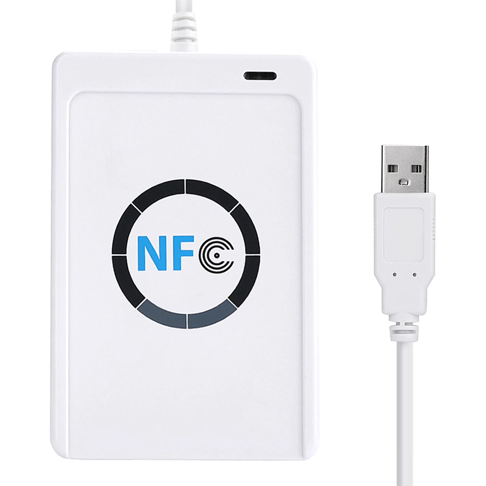 Портативный адаптер-считывательзаписыватель NFC RFID ACR122U ISO 14443AB с программным обеспечением, белый, для бесконтактных IC-карт (art.: 3920da275fc95) - 3920da275fc95