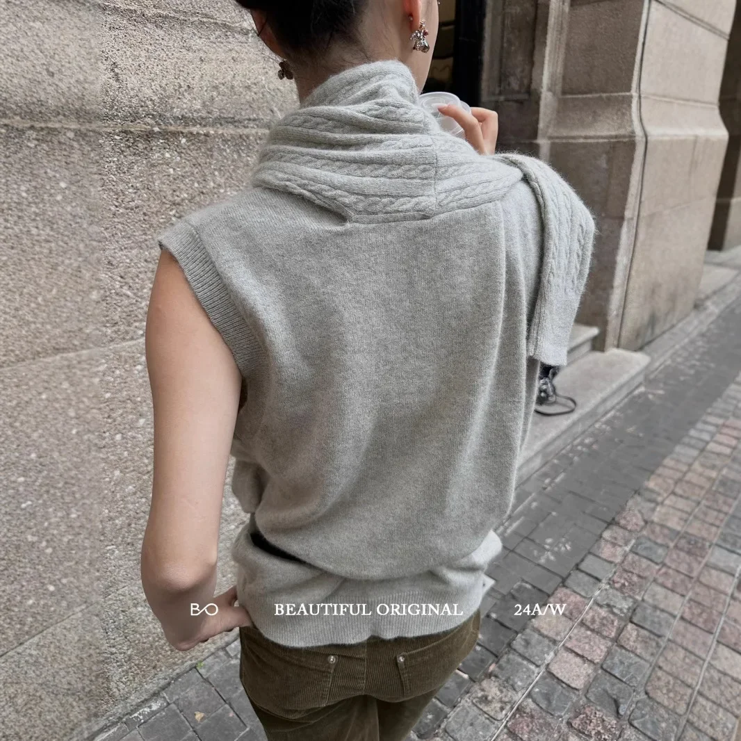 Модный повседневный универсальный теплый свитер из меха енота дизайн толстая