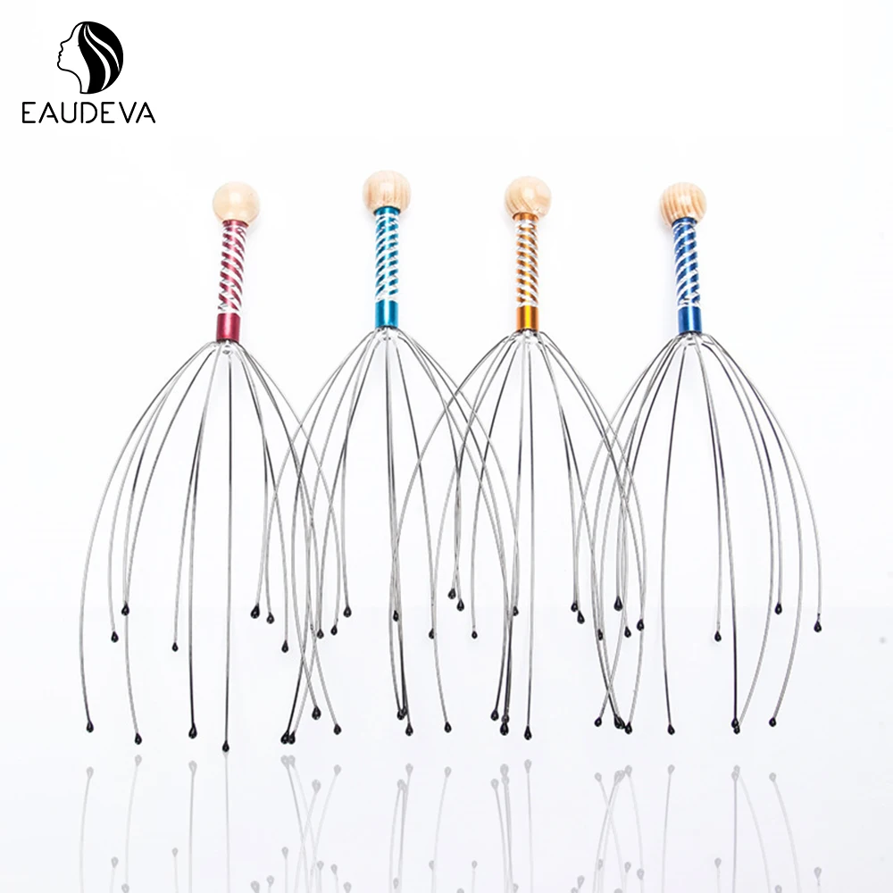 

4 Color Octopus Head Massager Scalp Relaxation Relief Body Massager Remove Muscle Tension Tiredness Metal Head Massager