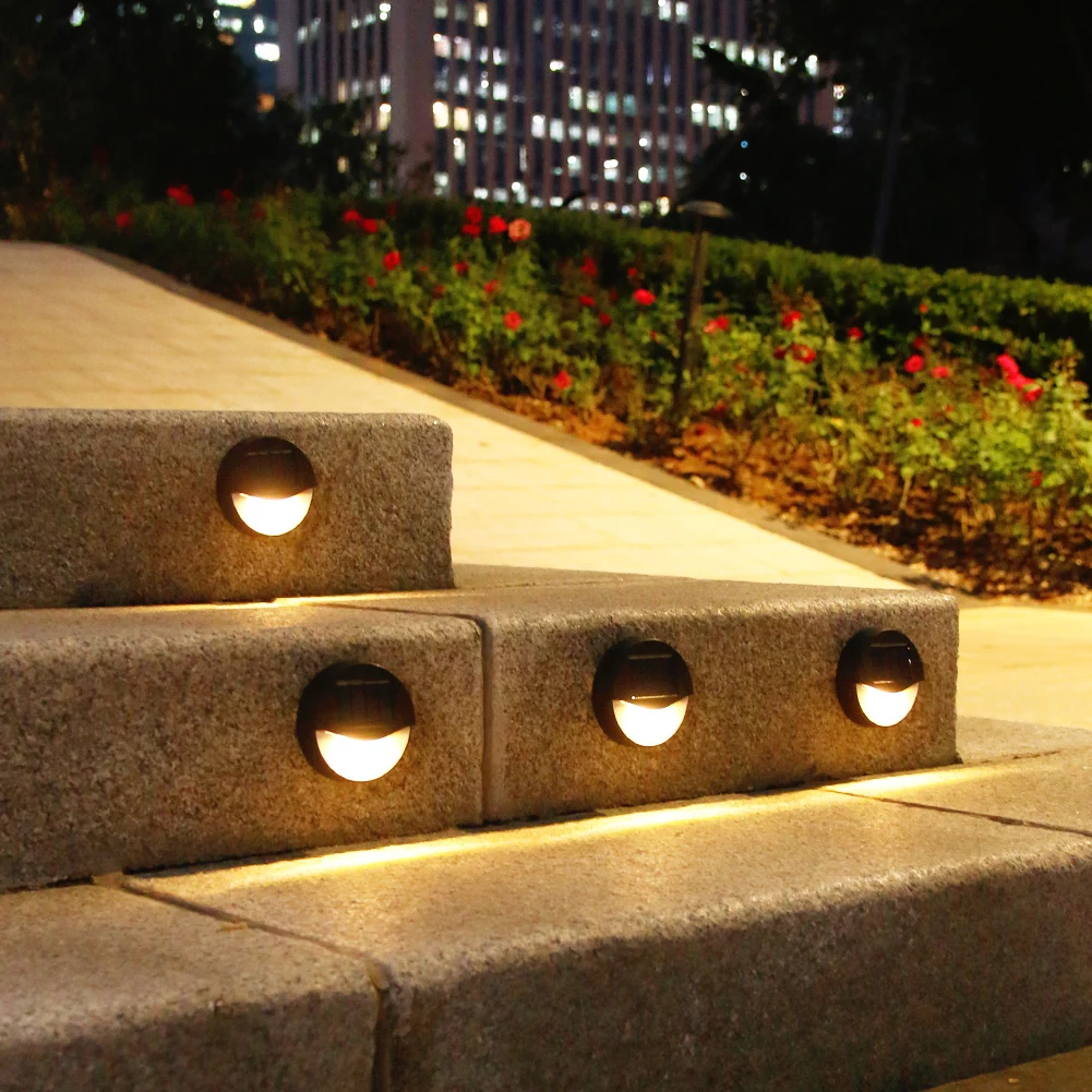 

2pcs LED Solar Light Lawn Lamp Waterproof Light Lamp Landscape Outdoor Garden Lawn Staircase Decor Street Ornament