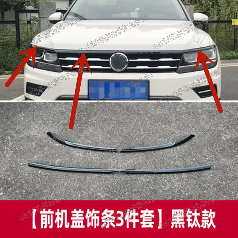 

For VW Volkswagen tiguan mk2 2017 2018 2019-2022European version FRONT HOOD BONNET GRILL LIP MOLDING COVER TRIM BAR GARNISH MESH